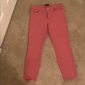 Pink legging style jeans